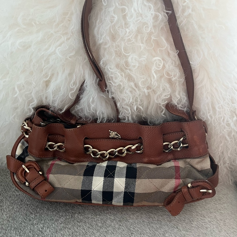 Burberry Brown Plaid Women's Bag